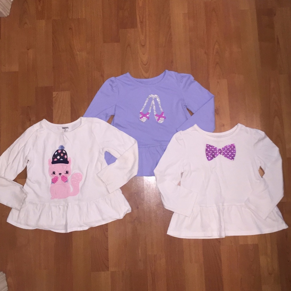 Set of 3 Long Sleeve Tops (4T)
